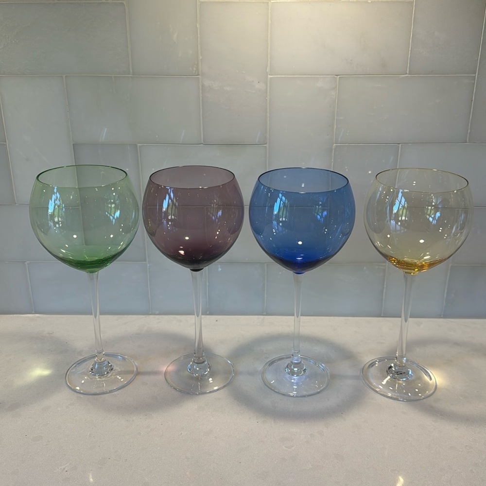 Lenox Multicolor Wine Glass Set
